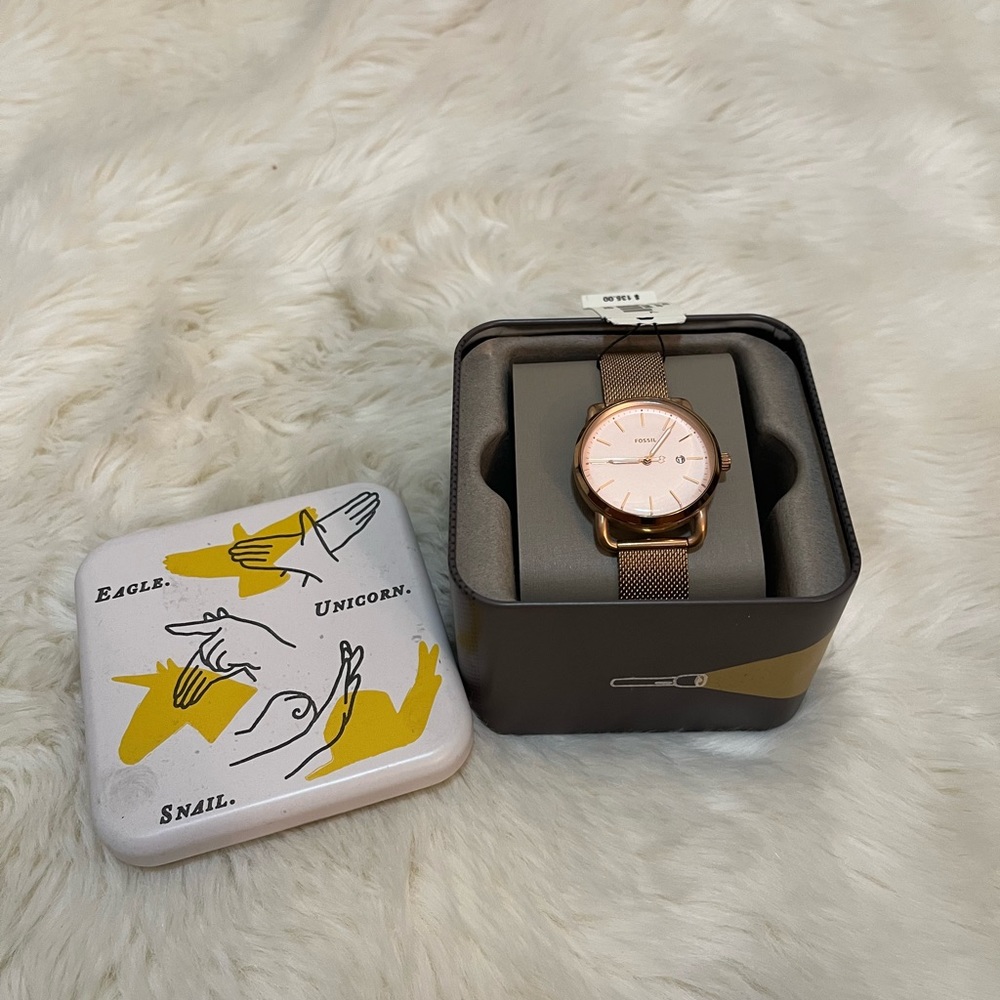 Fossil watch rose gold